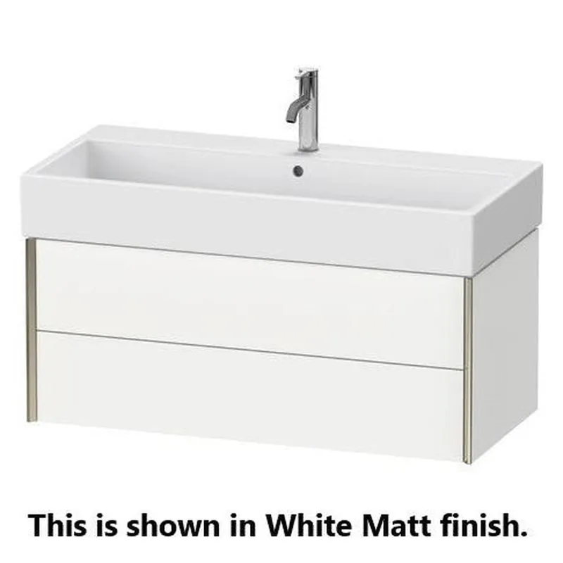 Holiday Sale Duravit Xviu 39" x 16" x 18" Two Drawer Wall-Mount Vanity Unit, Pine Silver (XV43370B231)