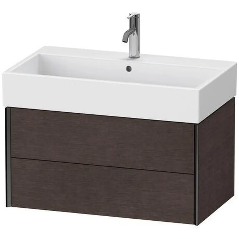 Duravit Xviu 31" x 16" x 18" Two Drawer Wall-Mount Vanity Unit, Brushed Dark Oak Real Wood Veneer (XV43360B272) Flash Sale