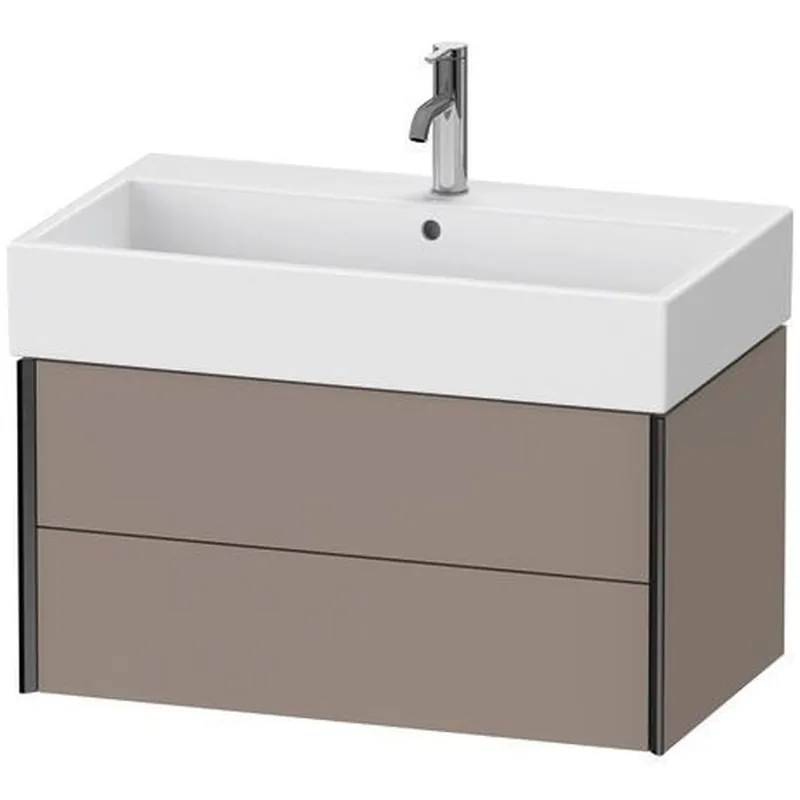 Factory Price Duravit Xviu 31" x 16" x 18" Two Drawer Wall-Mount Vanity Unit, Basalt Matt (XV43360B243)