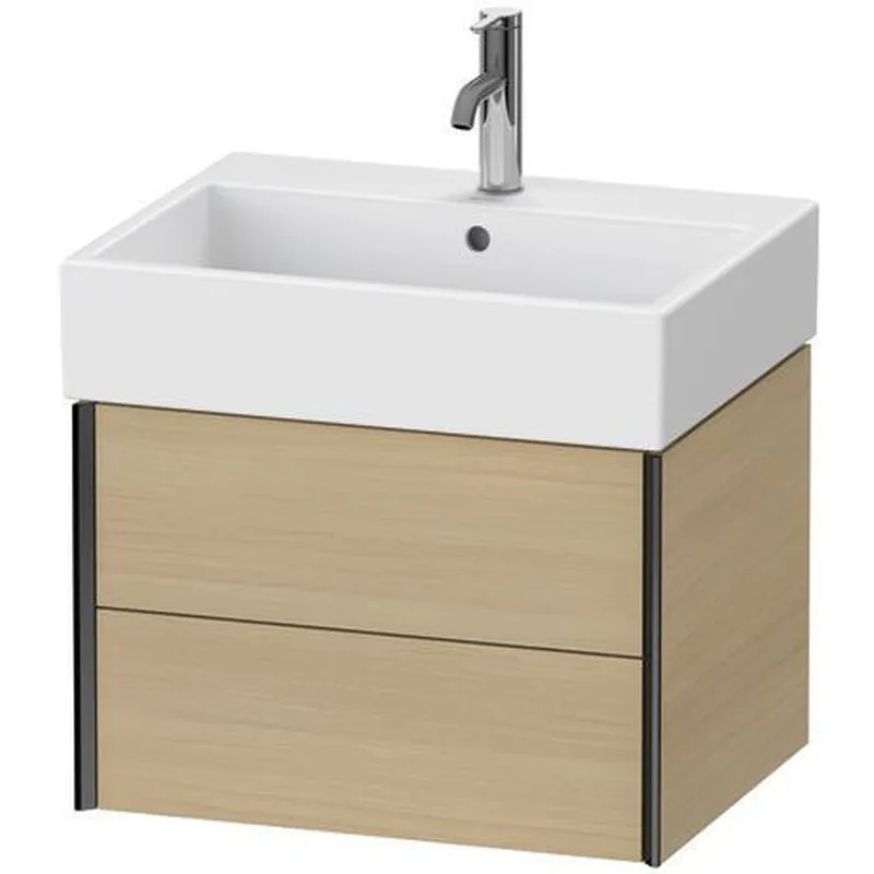 Duravit Xviu 23" x 16" x 18" Two Drawer Wall-Mount Vanity Unit, Mediterreanean Oak Real Wood Veneer (XV43340B271) Buy Today