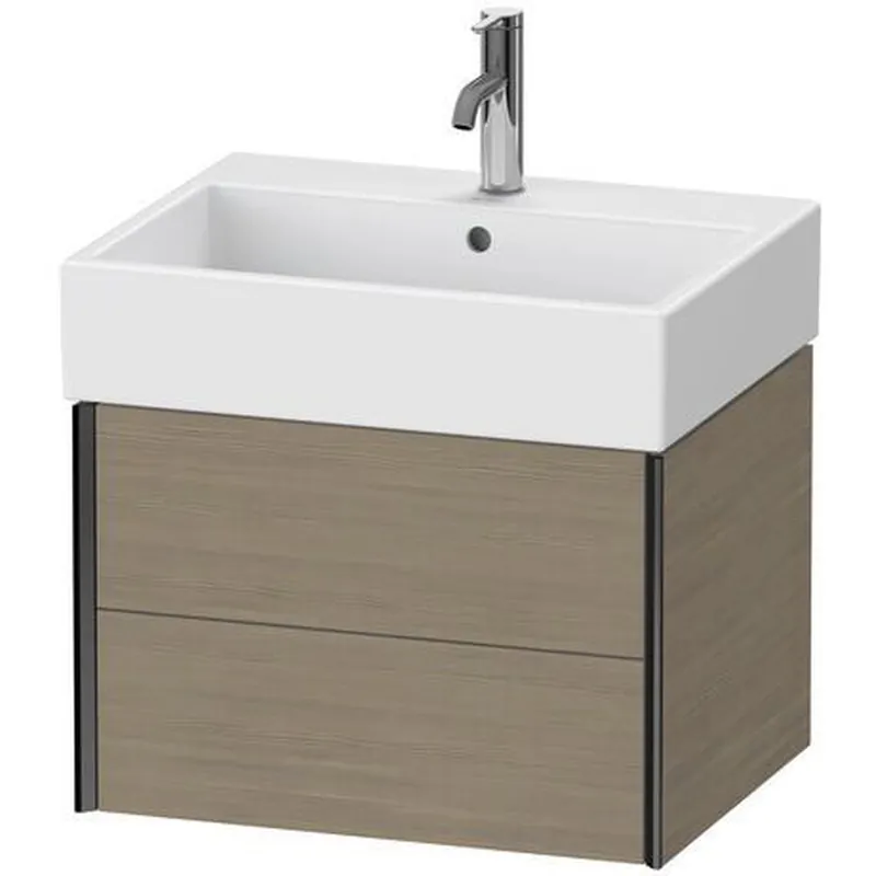 Duravit Xviu 23" x 16" x 18" Two Drawer Wall-Mount Vanity Unit, Oak Terra (XV43340B235) No Minimum Order