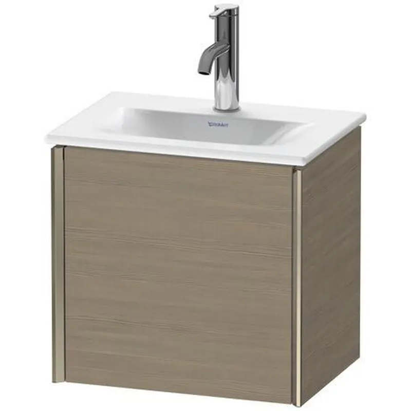Duravit Xviu 17" x 16" x 12" One Door Wall-Mount Vanity Unit With Left Hinge, Oak Terra (XV4030LB135) While Supplies Last