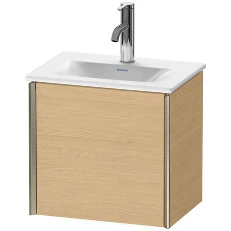 Discount Duravit Xviu 17" x 16" x 12" One Door Wall-Mount Vanity Unit With Left Hinge, Natural Oak (XV4030LB130)