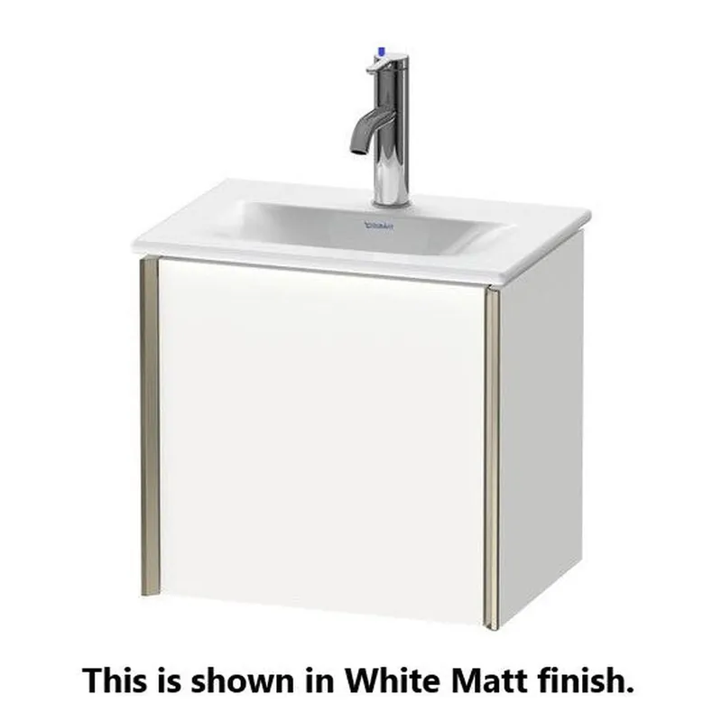 Duravit Xviu 17" x 16" x 12" One Door Wall-Mount Vanity Unit With Left Hinge, Brushed Oak (XV4030LB112) Wholesale