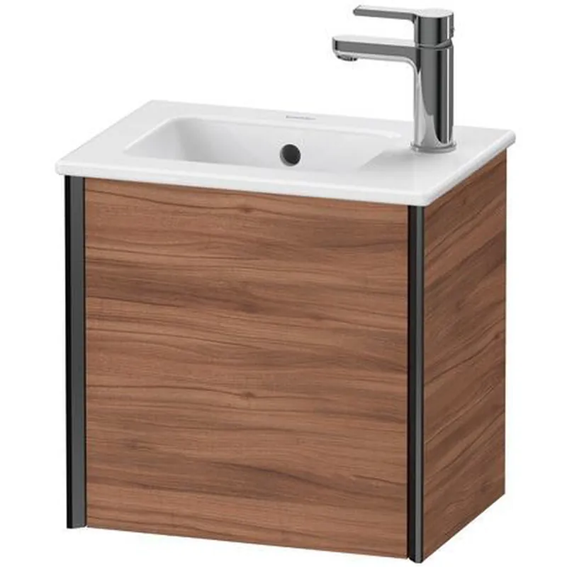 Best Seller Duravit Xviu 16" x 16" x 11" One Door Wall-Mount Vanity Unit With Left Hinge, Natural Walnut (XV4024LB279)