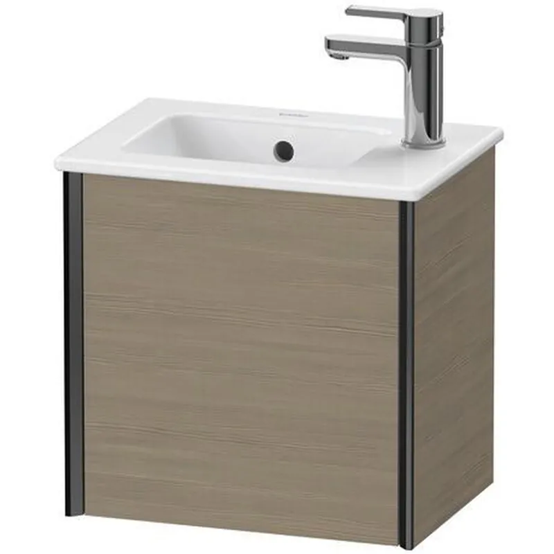 Order Now Duravit Xviu 16" x 16" x 11" One Door Wall-Mount Vanity Unit With Left Hinge, Oak Terra (XV4024LB235)