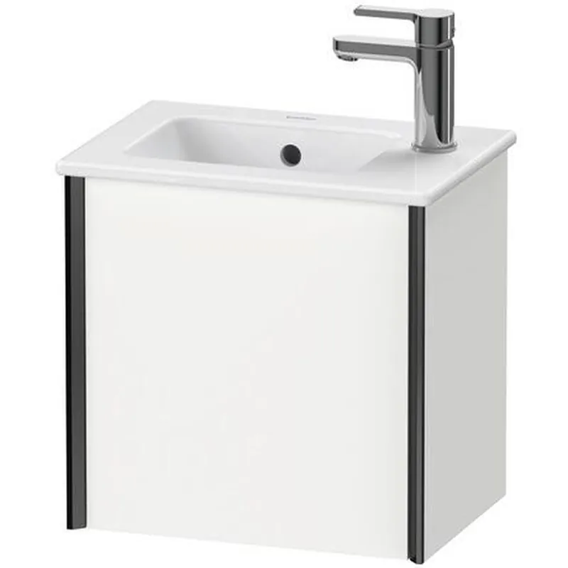Duravit Xviu 16" x 16" x 11" One Door Wall-Mount Vanity Unit With Left Hinge, White Matt (XV4024LB218) Exclusive