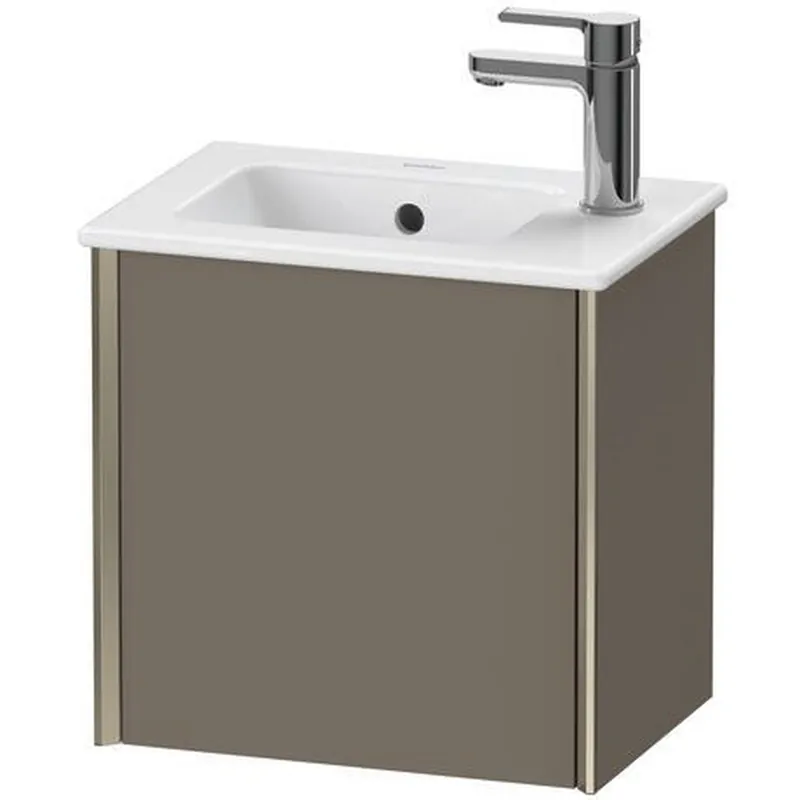 Wholesale Duravit Xviu 16" x 16" x 11" One Door Wall-Mount Vanity Unit With Left Hinge, Flannel Grey Satin Matt Lacquer (XV4024LB190)