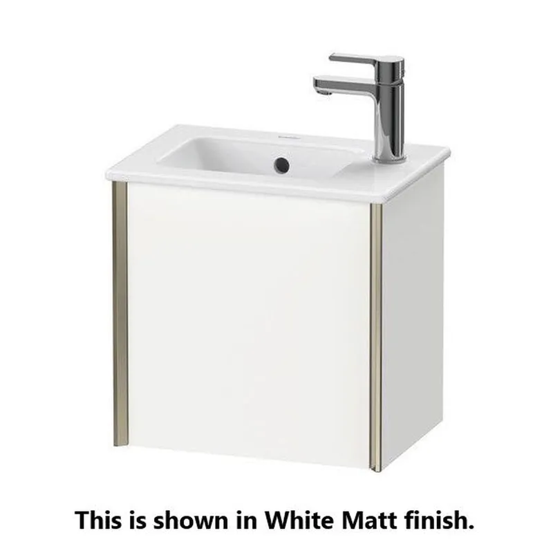 Best Price Duravit Xviu 16" x 16" x 11" One Door Wall-Mount Vanity Unit With Left Hinge, Pine Silver (XV4024LB131)