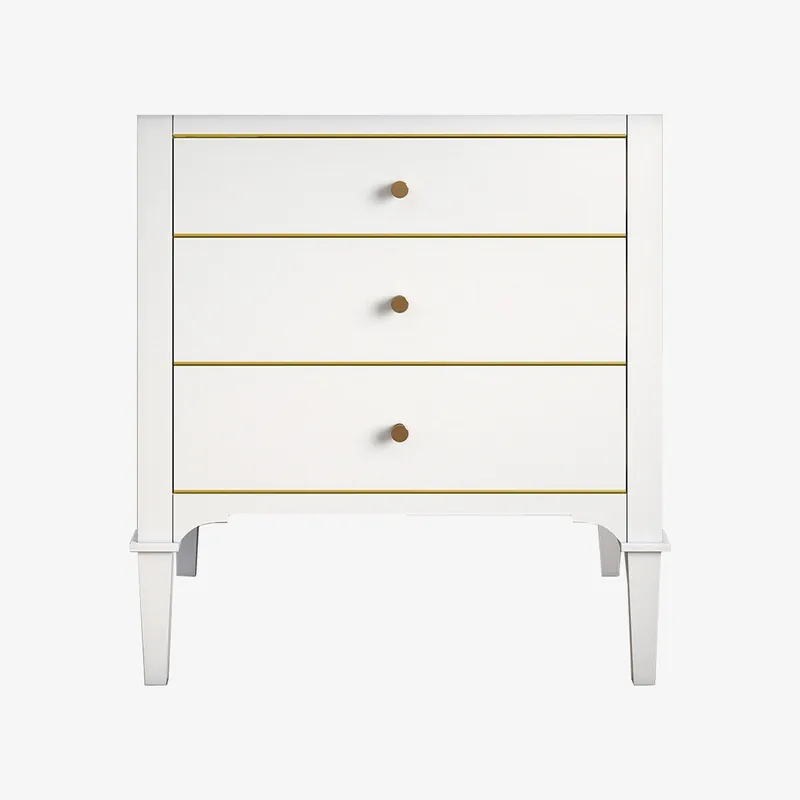 Woodbridge Roma 24" White Solid Wood Vanity Base With Polished Gold Hardware Direct From Manufacturer