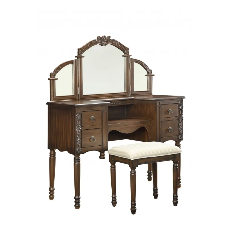 HomeRoots Ashton Vanity Mirror, Oak While Supplies Last