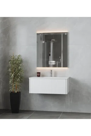 Don’t Miss Out Laviva Legno 36" Alabaster White Vanity Base and Matte White Solid Surface Countertop With Integrated Sink