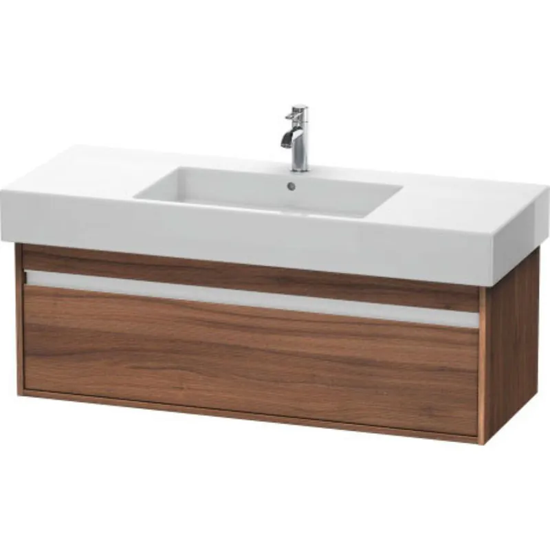 Duravit Ketho 47" x 16" x 18" Wall-Mount Vanity Unit in Natural Walnut (KT669207979) Worldwide Shipping