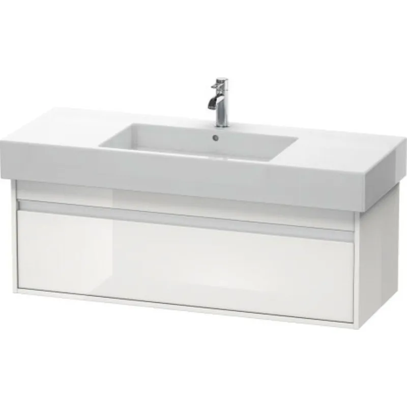 Duravit Ketho 47" x 16" x 18" Wall-Mount Vanity Unit in White High Gloss (KT669202222) Deal