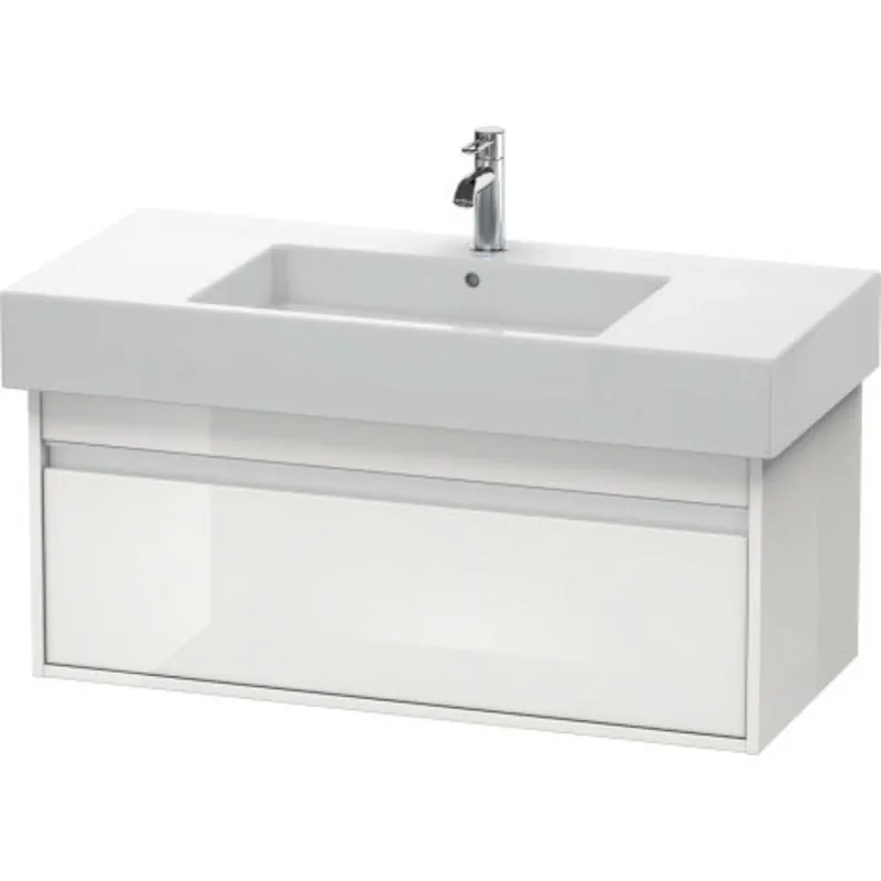 Duravit Ketho 39" x 16" x 18" Wall-Mount Vanity Unit in White High Gloss (KT669102222) Buy Direct