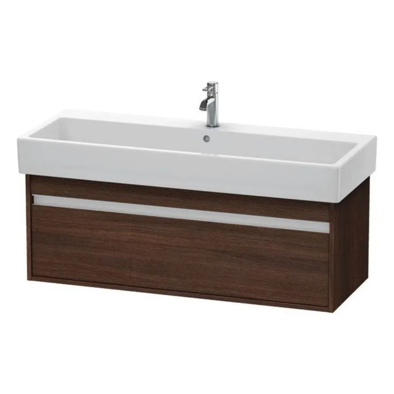 Money Back Guarantee Duravit Ketho 45" x 16" x 17" Wall-Mount Vanity Unit in Chestnut Dark (KT668905353)