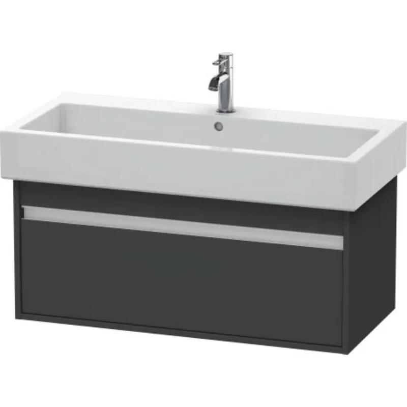 High Quality Duravit Ketho 37" x 16" x 17" Wall-Mount Vanity Unit in Graphite Matt (KT668804949)