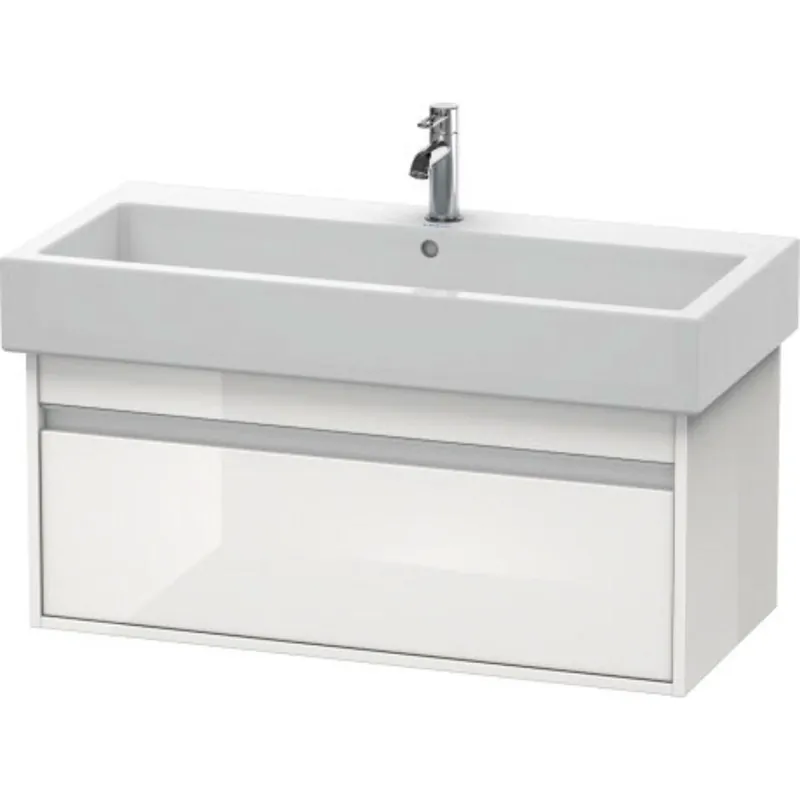 Exclusive Offer Duravit Ketho 37" x 16" x 17" Wall-Mount Vanity Unit in White High Gloss (KT668802222)