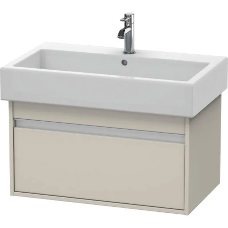 High Quality Duravit Ketho 30" x 16" x 17" Wall-Mount Vanity Unit in Taupe Matt (KT668709191)