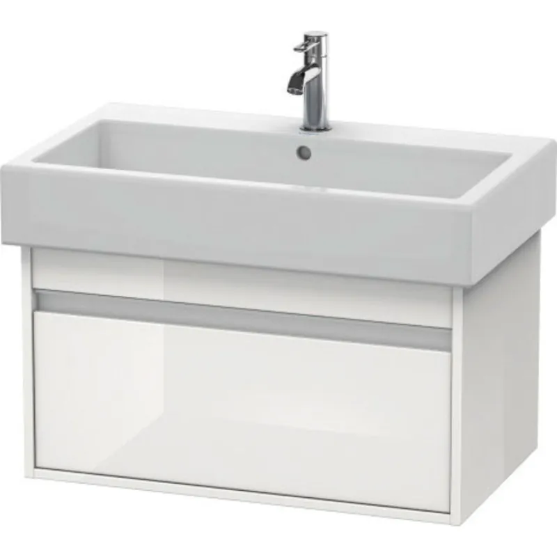 Duravit Ketho 30" x 16" x 17" Wall-Mount Vanity Unit in White High Gloss (KT668702222) Markdown