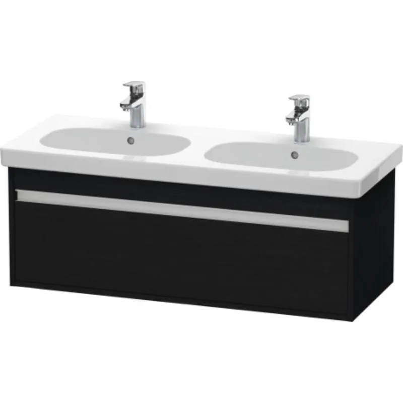 Duravit Ketho 45" x 16" x 18" Wall-Mount Vanity Unit in Oak Black (KT666901616) Money Back Guarantee