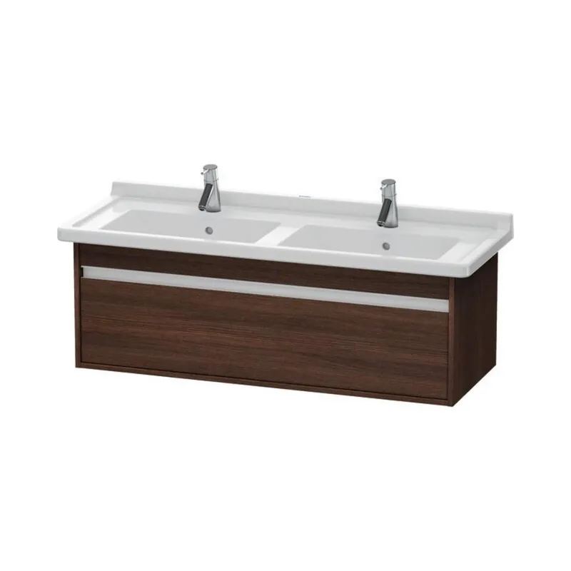 Duravit Ketho 47" x 16" x 18" Wall-Mount Vanity Unit in Chestnut Dark (KT666605353) Direct From Manufacturer