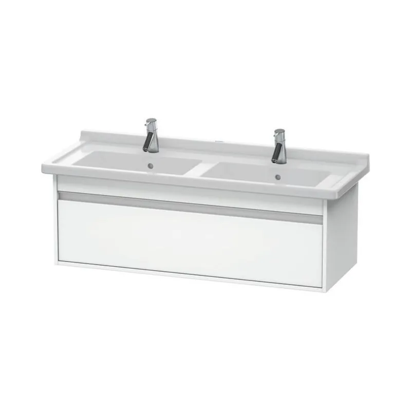 Reduced Price Duravit Ketho 47" x 16" x 18" Wall-Mount Vanity Unit in White Matt (KT666601818)