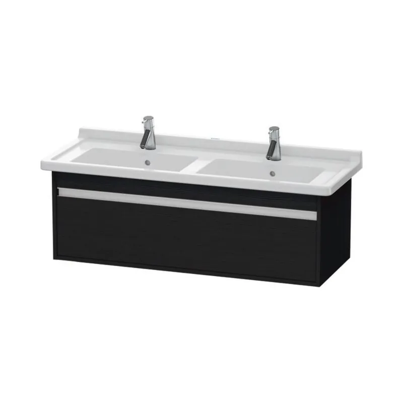 Duravit Ketho 47" x 16" x 18" Wall-Mount Vanity Unit in Oak Black (KT666601616) Top Pick