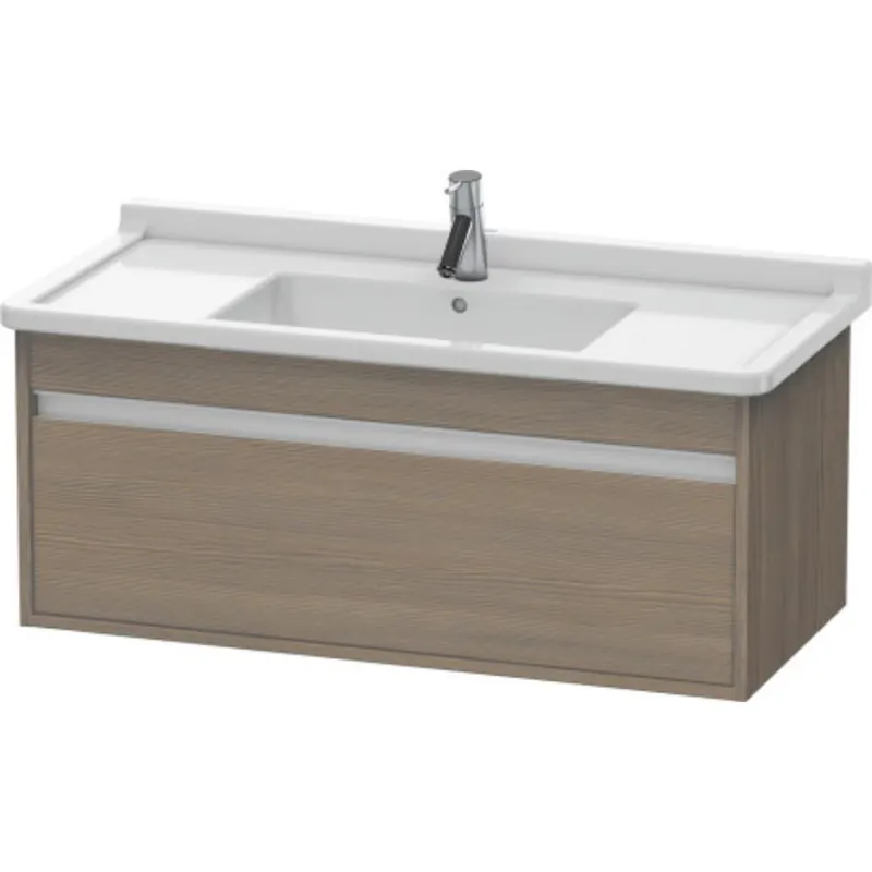 Free Shipping Duravit Ketho 39" x 16" x 18" Wall-Mount Vanity Unit in Oak Terra (KT666503535)