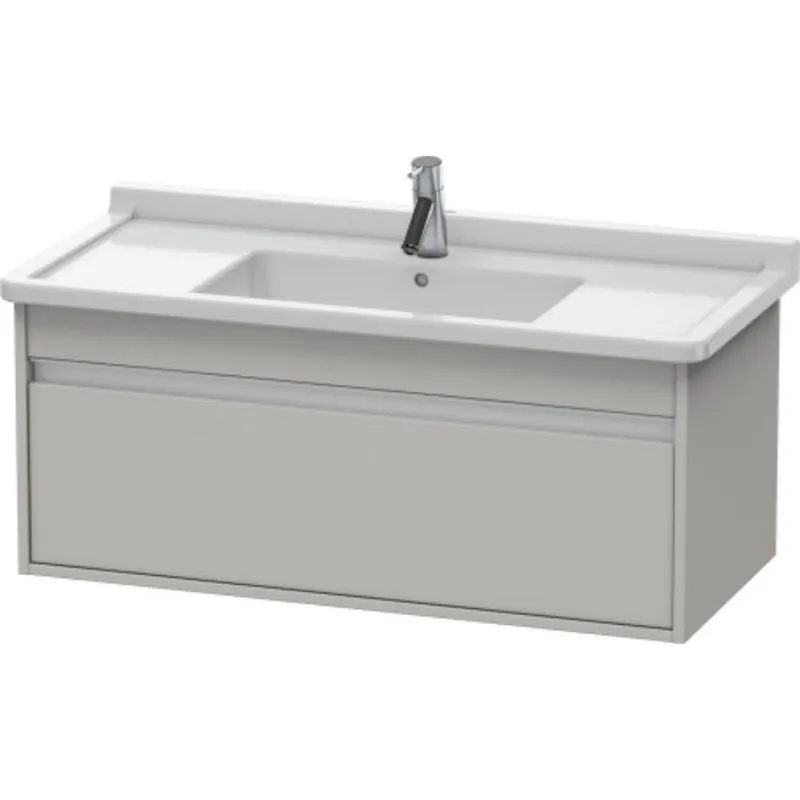 Reduced Price Duravit Ketho 39" x 16" x 18" Wall-Mount Vanity Unit in Concrete Grey Matt (KT666500707)