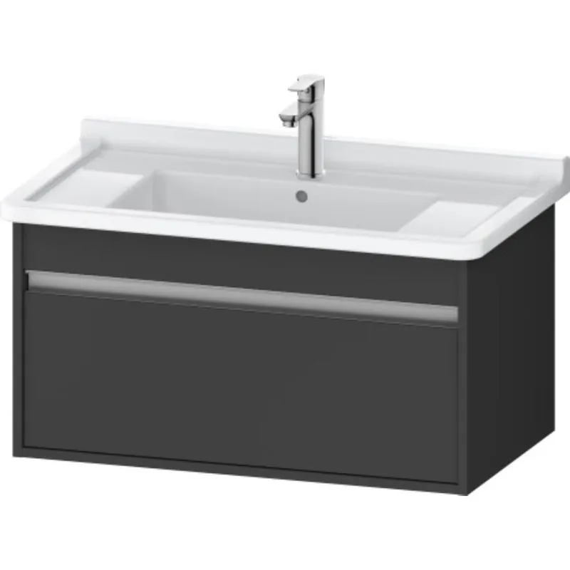 Trusted Brand Duravit Ketho 31" x 16" x 18" Wall-Mount Vanity Unit in Graphite Matt (KT666404949)