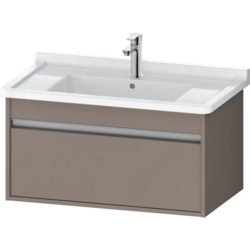 Get Yours Duravit Ketho 31" x 16" x 18" Wall-Mount Vanity Unit in Basalt Matt (KT666404343)