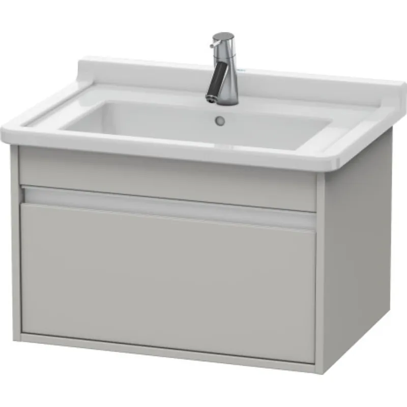 Grab Now Duravit Ketho 31" x 16" x 18" Wall-Mount Vanity Unit in Concrete Grey Matt (KT666400707)
