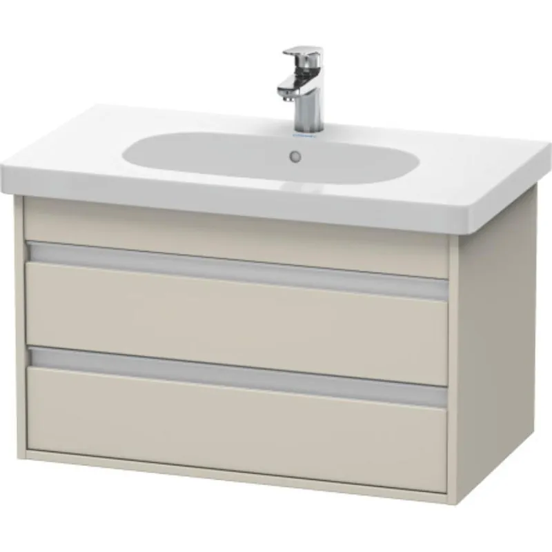 Duravit Ketho 31" x 19" x 18" Two Drawer Wall-Mount Vanity Unit in Taupe Matt (KT664709191) Super Sale