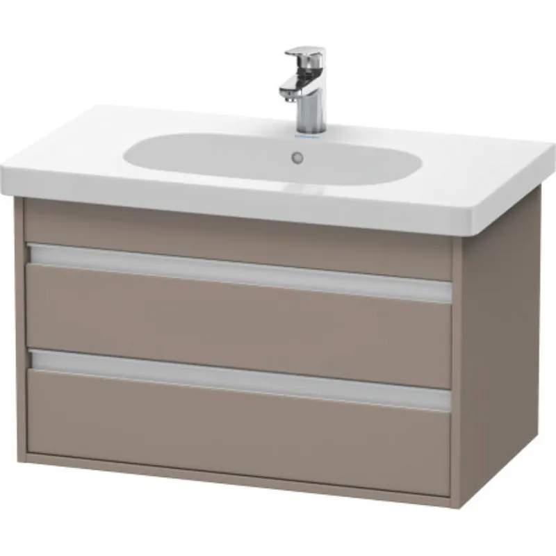 Top Rated Duravit Ketho 31" x 19" x 18" Two Drawer Wall-Mount Vanity Unit in Basalt Matt (KT664704343)