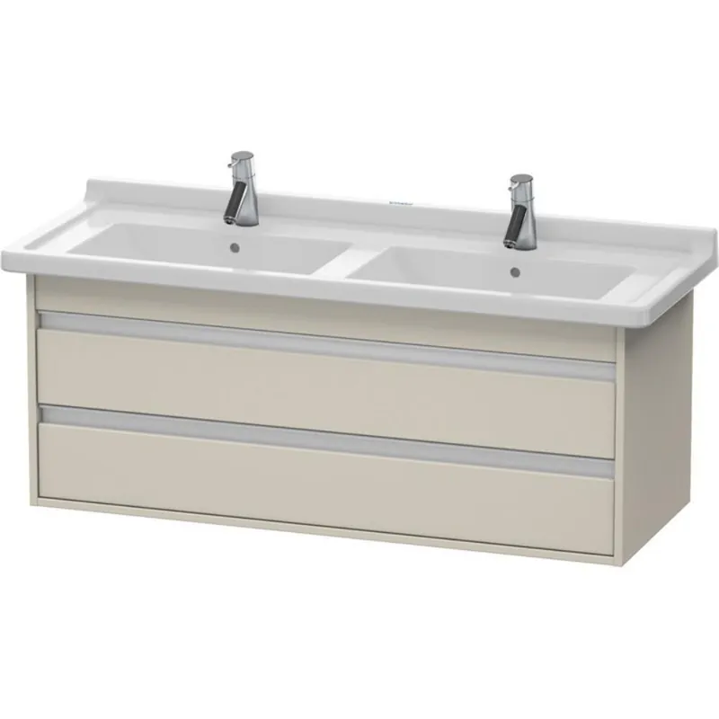 Special Discount Duravit Ketho 47" x 19" x 18" Two Drawer Wall-Mount Vanity Unit in Taupe Matt (KT664609191)