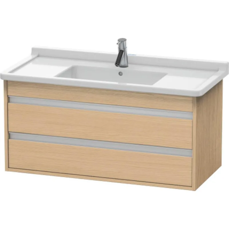 Duravit Ketho 39" x 19" x 18" Two Drawer Wall-Mount Vanity Unit in Natural Oak (KT664503030) Factory Price