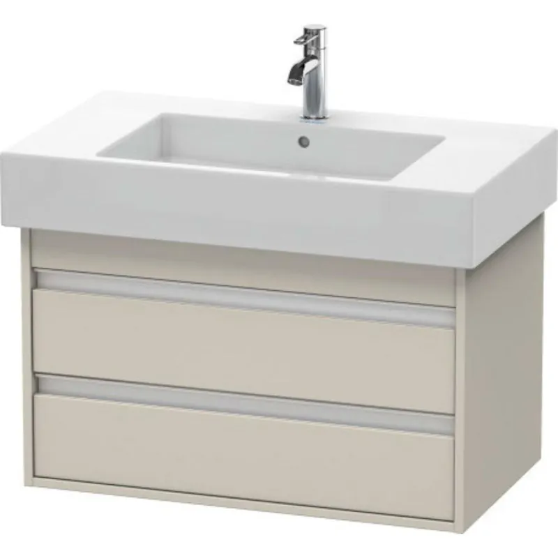 Buy Direct Duravit Ketho 31" x 19" x 18" Two Drawer Wall-Mount Vanity Unit in Taupe Matt (KT664009191)