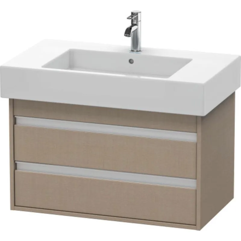 Duravit Ketho 31" x 19" x 18" Two Drawer Wall-Mount Vanity Unit in Linen (KT664007575) Factory Price