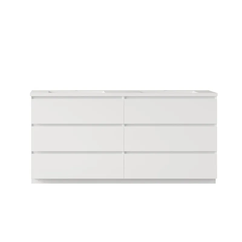 Bathlyn Cascade 72" White Bathroom Vanity Secure Checkout
