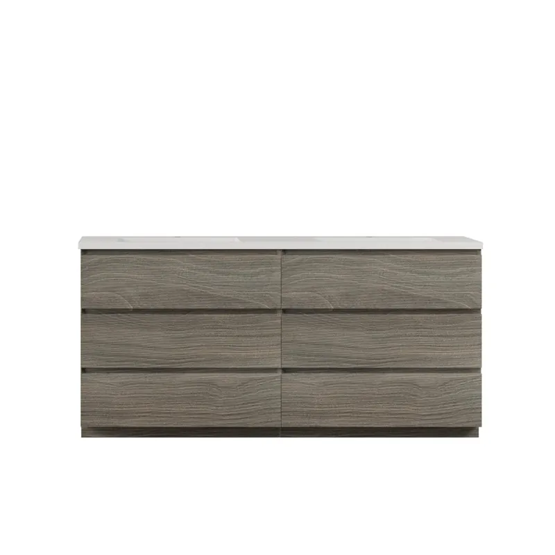 Bathlyn Cascade 72" Maple Grey Bathroom Vanity Seasonal Sale