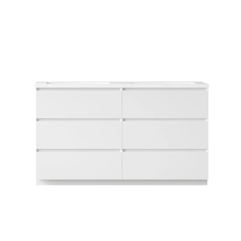 Bathlyn Cascade 60" White Bathroom Vanity Brand New