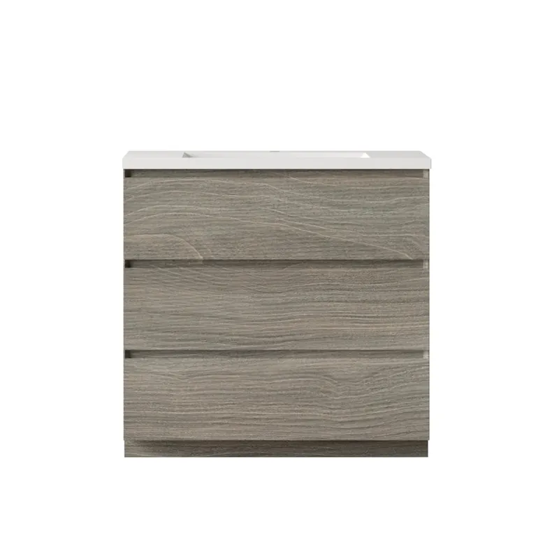 Weekend Sale Bathlyn Cascade 36" Maple Grey Bathroom Vanity