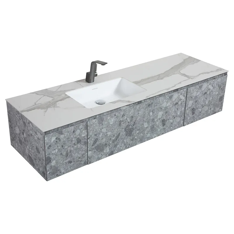 Don’t Miss Out Bathlyn Terazzo Grey 65" Bathroom Vanity