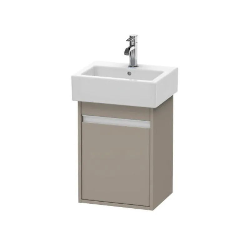 Duravit Ketho 16" x 22" x 13" Wall-Mount Vanity Unit With Right Hinge One Door Cabinet in Basalt Matt Markdown
