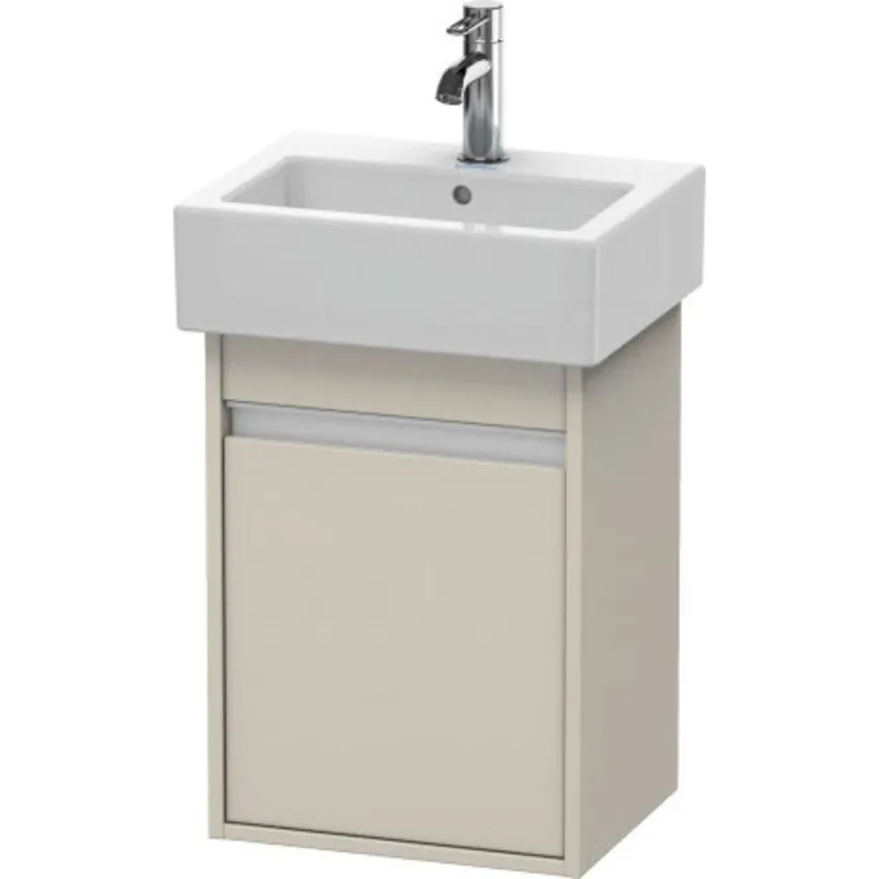 Duravit Ketho 16" x 22" x 13" Wall-Mount Vanity Unit With Left Hinge One Door Cabinet in Taupe Matt Holiday Sale