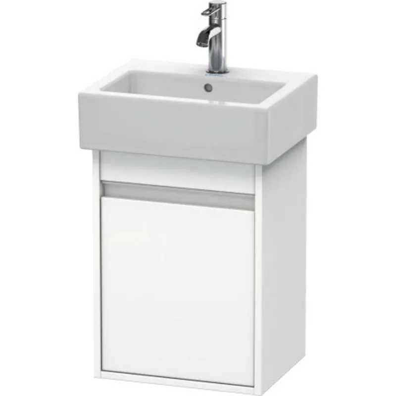 Duravit Ketho 16" x 22" x 13" Wall-Mount Vanity Unit With Left Hinge One Door Cabinet in White Matt New Arrival