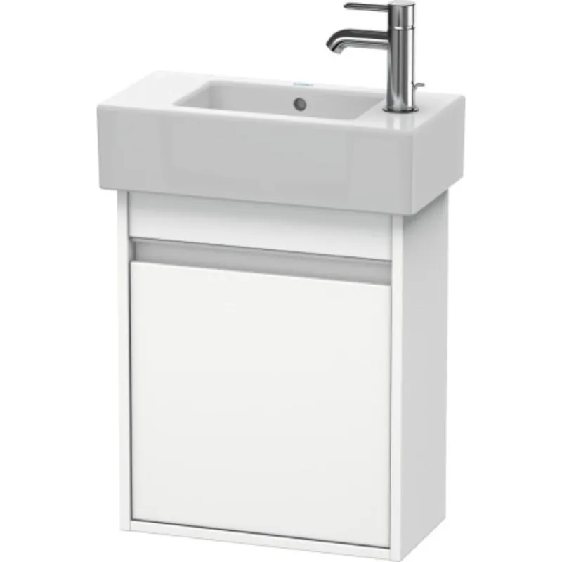 Duravit Ketho 18" x 22" x 9" Wall-Mount Vanity Unit With Right Hinge One Door Cabinet in White Matt Today Only