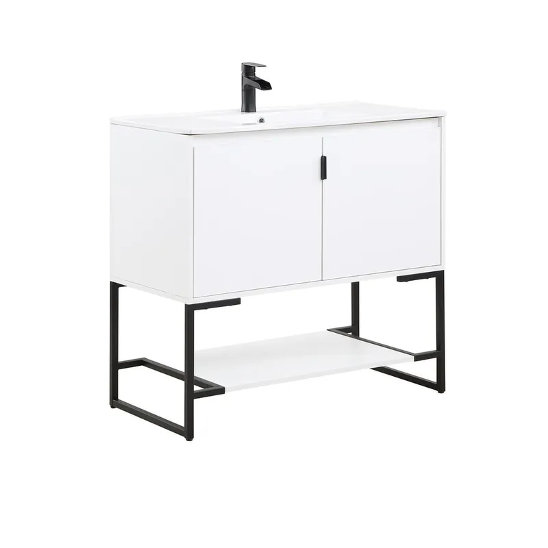 Direct From Manufacturer Manhattan Comfort Scarsdale 36" Bathroom Vanity Sink In White