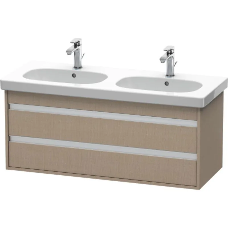 Duravit Ketho 45" x 19" x 18" Two Drawer Wall-Mount Vanity Unit in Linen Trending